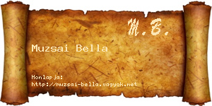 Muzsai Bella névjegykártya